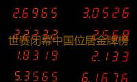 世赛闭幕中国位居金牌榜首位 广东技能健儿金牌数量超全国金牌数的三分之一